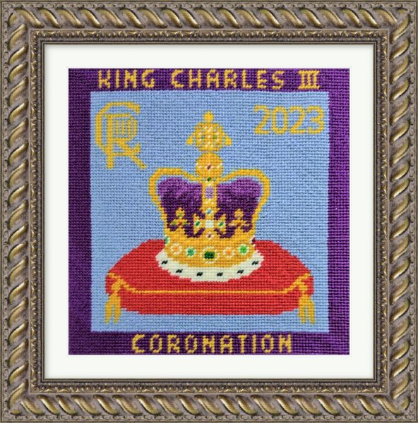 King Charles III Coronation Tapestry Kit - Designer's Needle