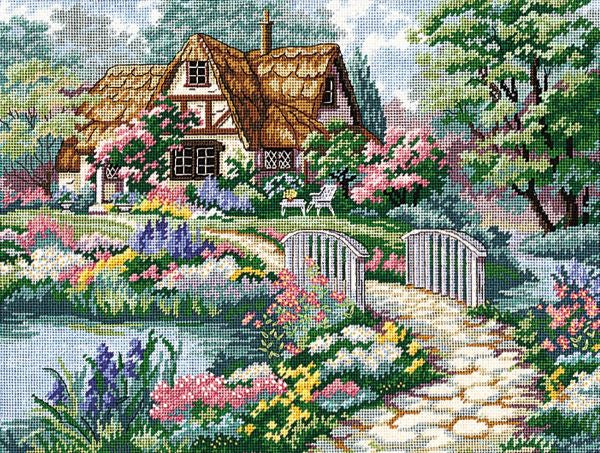 Cottage Retreat Needlepoint Tapestry Kit - Dimensions D02461