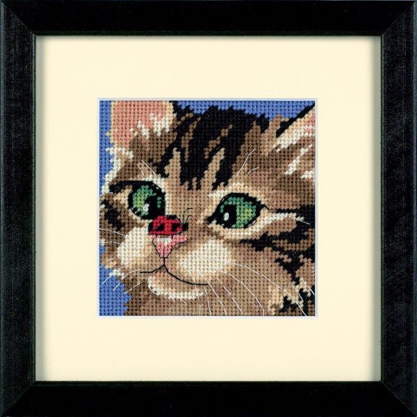 Cross-Eyed Kitty Needlepoint Tapestry Kit - Dimensions D07206