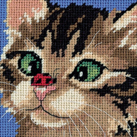 Cross-Eyed Kitty Needlepoint Tapestry Kit - Dimensions D07206