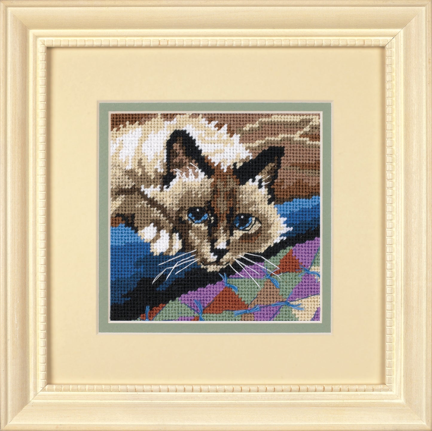 Cuddly Cat Needlepoint Tapestry Kit - Dimensions D07228