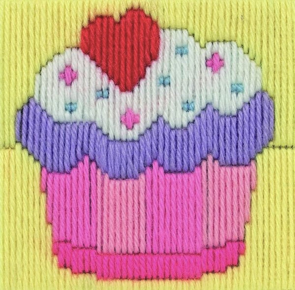 Cupcake Long Stitch Kit - Anchor 1st Kit