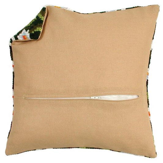 Cushion Back with Zip, 45 x 45cm - Cotton - Beige Ecru