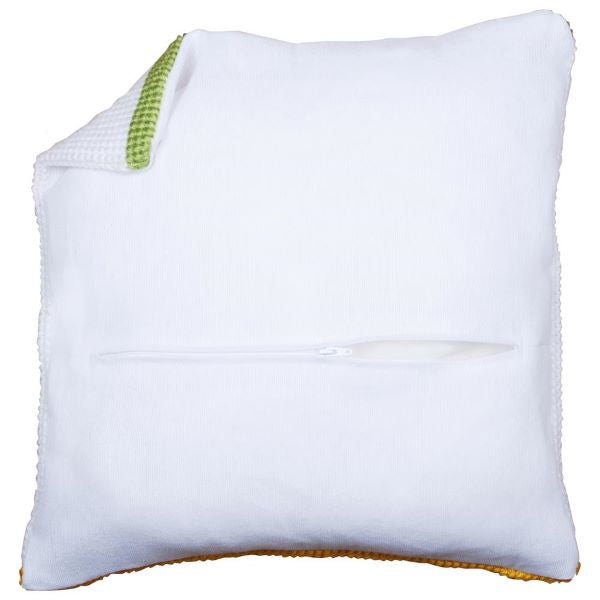 Cushion Back with Zip, 45 x 45cm - Cotton - White