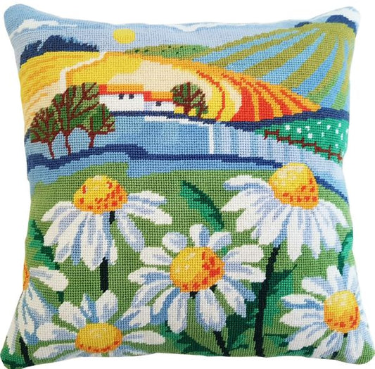 Daisy Landscape Tapestry Kit - Heritage Crafts