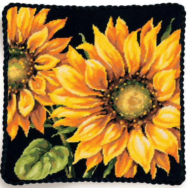 Dramatic Sunflowers Tapestry Kit - Dimensions Needlepoint