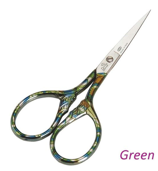 Lion Tail Green Embroidery Scissors - Premax Optima - 9cm