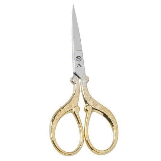 Lion Tail Gold Embroidery Scissors - Milward - 9cm