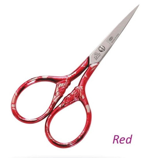 Lion Tail Red Embroidery Scissors - Premax Optima - 9cm