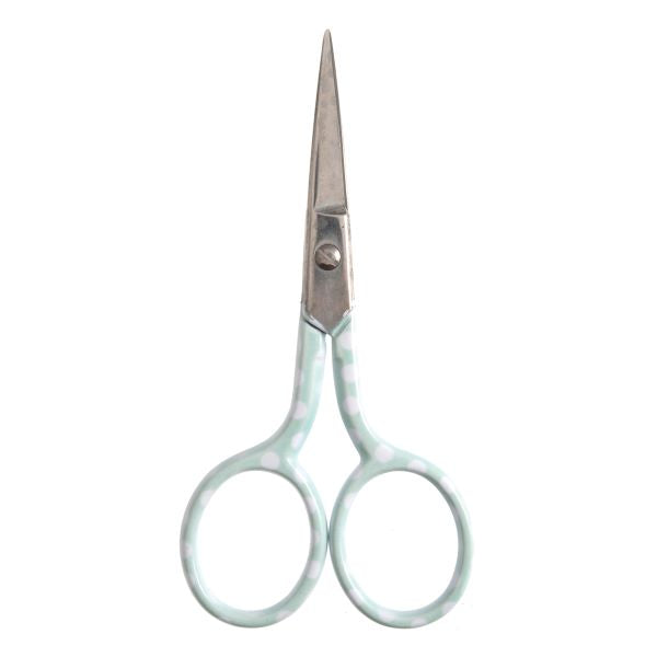 Polka Dot Blue Embroidery Scissors - Hemline - 9cm