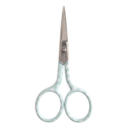 Polka Dot Blue Embroidery Scissors - Hemline - 9cm