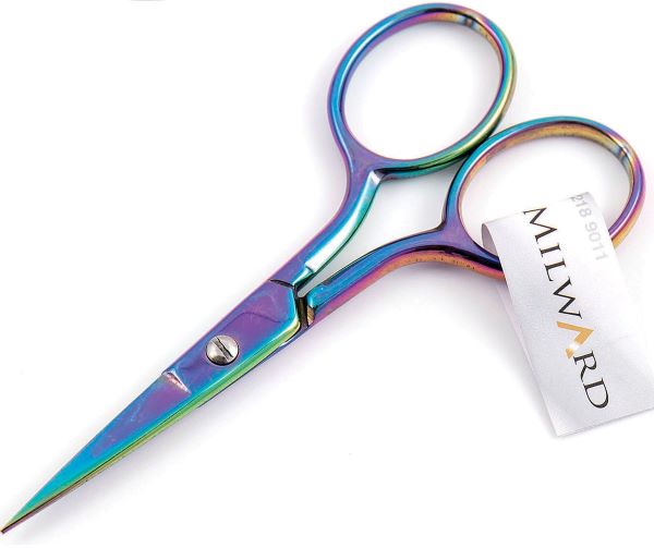 Rainbow Iridescent Embroidery Scissors - Milward - 9cm