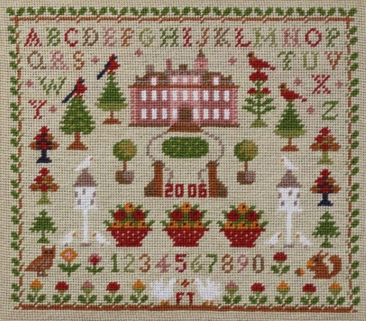 English Country House Sampler Needlepoint Tapestry Kit - The Fei Collection