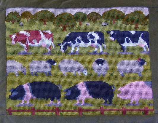 Farm Animals Needlepoint Tapestry Kit - The Fei Collection