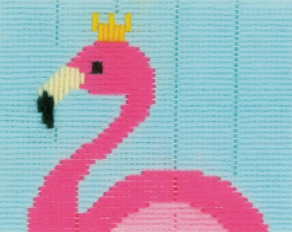 Flamingo Long Stitch Kit - Vervaco