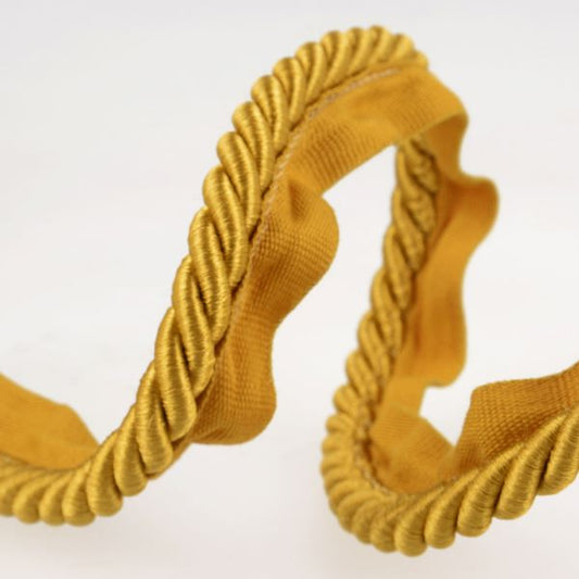 Cushion Trimming Cord, Flanged Twist Piping Cord - Golden Ochre