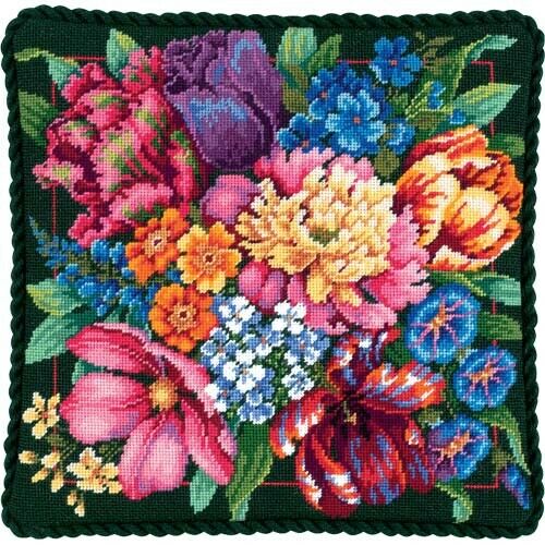 Floral Splendour Tapestry Kit - Dimensions Needlepoint