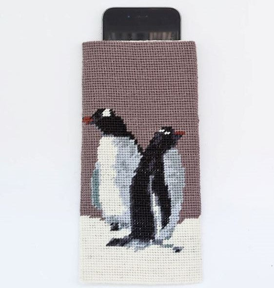 Gentoo Penguins Glasses Case Tapestry Kit - Cleopatra's Needle