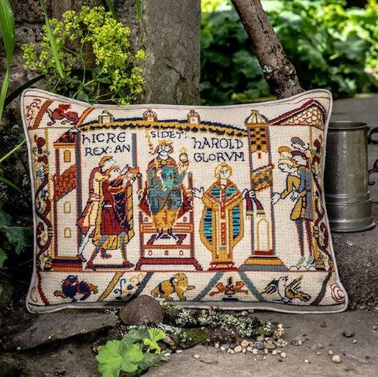Bayeux Tapestry, Coronation of Harold Tapestry Kit, Needlepoint Kit - Glorafilia