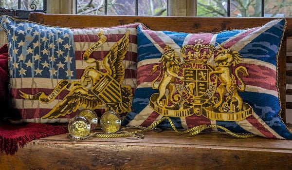 Union Jack Tapestry Kit, Needlepoint Kit - Glorafilia