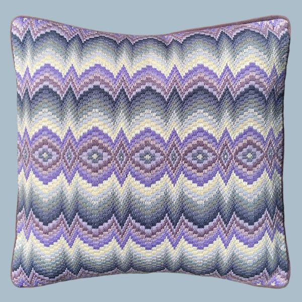 Genoese Bargello (CHARTED) Tapestry Kit, Needlepoint Kit - Glorafilia