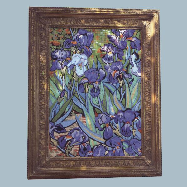 Irises, Van Gogh Tapestry Kit, Needlepoint Kit - Glorafilia