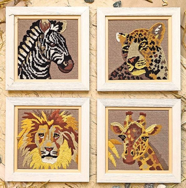 Majestic Animals Tapestry Kit, Needlepoint Kit Set - Glorafilia