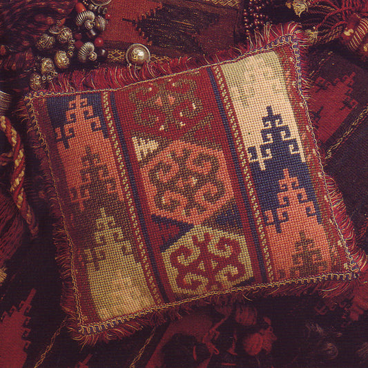 Terracotta Kelim Tapestry Kit, Needlepoint Kit - Glorafilia