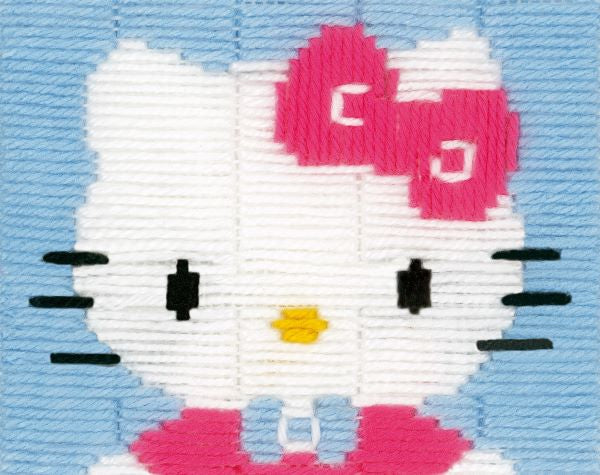 Hello Kitty Long Stitch Kit (Blue) - Vervaco