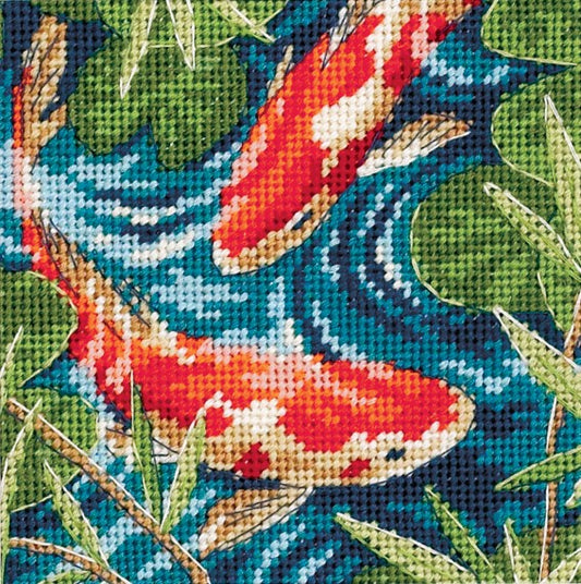 Koi Pond Needlepoint Tapestry Kit - Dimensions D07214