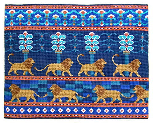 Lions of Babylon Needlepoint Tapestry Kit - The Fei Collection