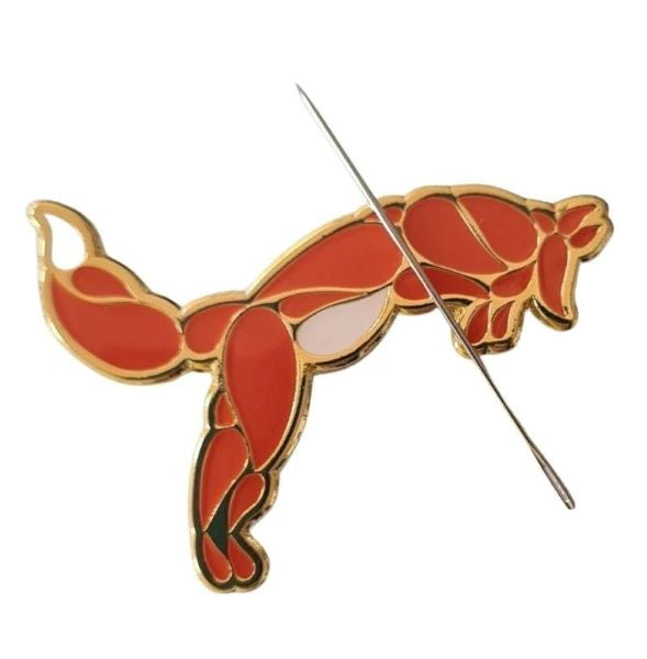 Fox Magnetic Needle Minder - Enamel Needle Keeper