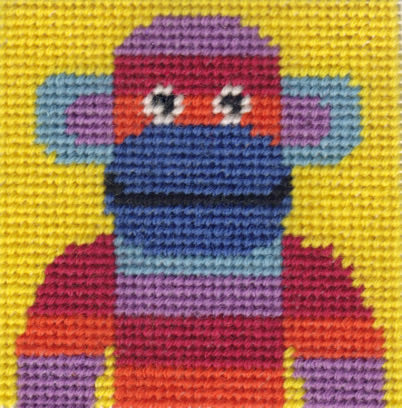 Mini Monkey Starter Tapestry Kit - One Off Needlework