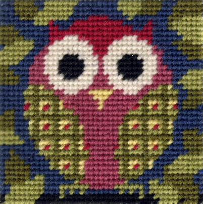 Mini Owl Starter Tapestry Kit - One Off Needlework