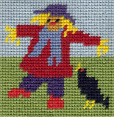 Mini Scarecrow Starter Tapestry Kit - One Off Needlework