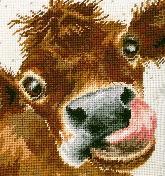 Moo Tapestry Kit - Bothy Threads, Wrendale Designs – Tapestry Kits UK