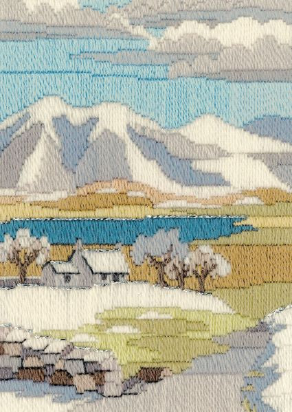 Mountain Winter Long Stitch Kit - Derwentwater Designs MLS4