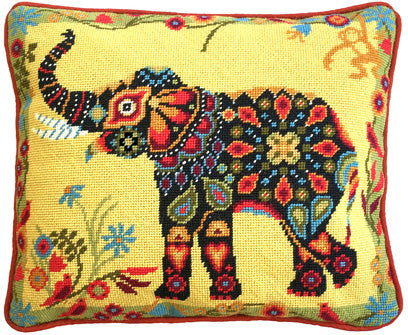 Tapestry Needlepoint online Kit – Kelim Terracotta - Premium Tapestry Kit Cushion Front - Glorafilia