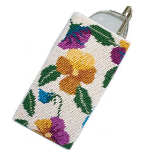 Pansy Garden Glasses Case Tapestry Kit - Cleopatra's Needle