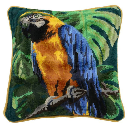 Parrot Tapestry Kit (Teal) - Cleopatra's Needle