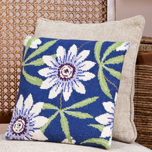Passionflower Tapestry Kit, Herb Pillow - Cleopatra's Needle