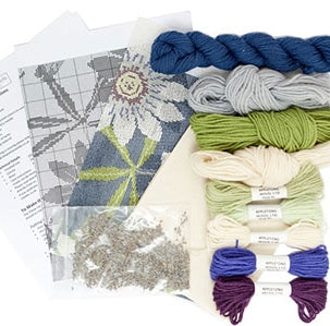 Passionflower Tapestry Kit, Herb Pillow - Cleopatra's Needle