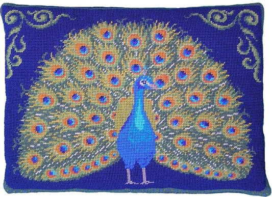 Peacock Display Needlepoint Tapestry Kit - The Fei Collection