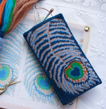 Peacock Glasses Case Tapestry Kit - One Off Needlework