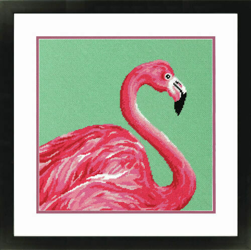 Pink Flamingo Tapestry Kit - Dimensions Needlepoint