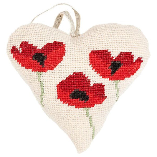 Poppy Heart Tapestry Kit - Cleopatra's Needle