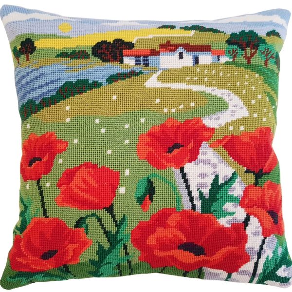 Landscape Craft Kit Poppy Landscape Tapestry Kit - Heritage Crafts – Tapestry Kits UK