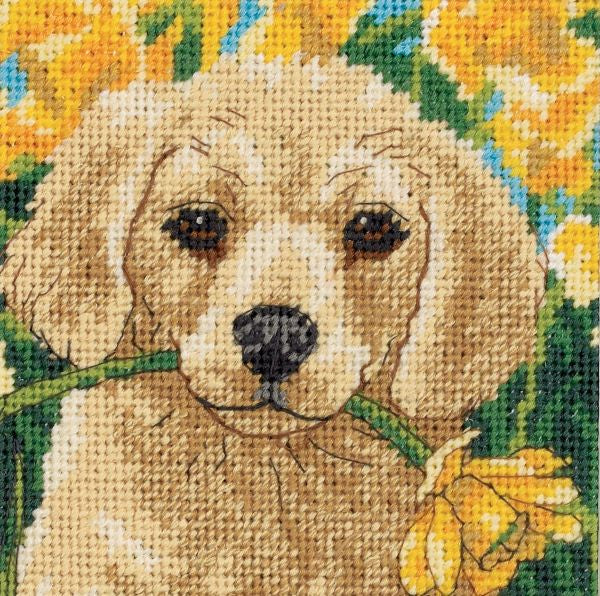 Puppy Mischief Needlepoint Tapestry Kit - Dimensions D07231