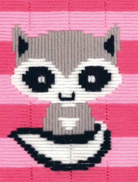 Raccoon Long Stitch Kit - Vervaco