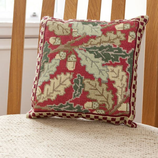 Red Acorn Tapestry Kit, Herb Pillow - Cleopatra's Needle